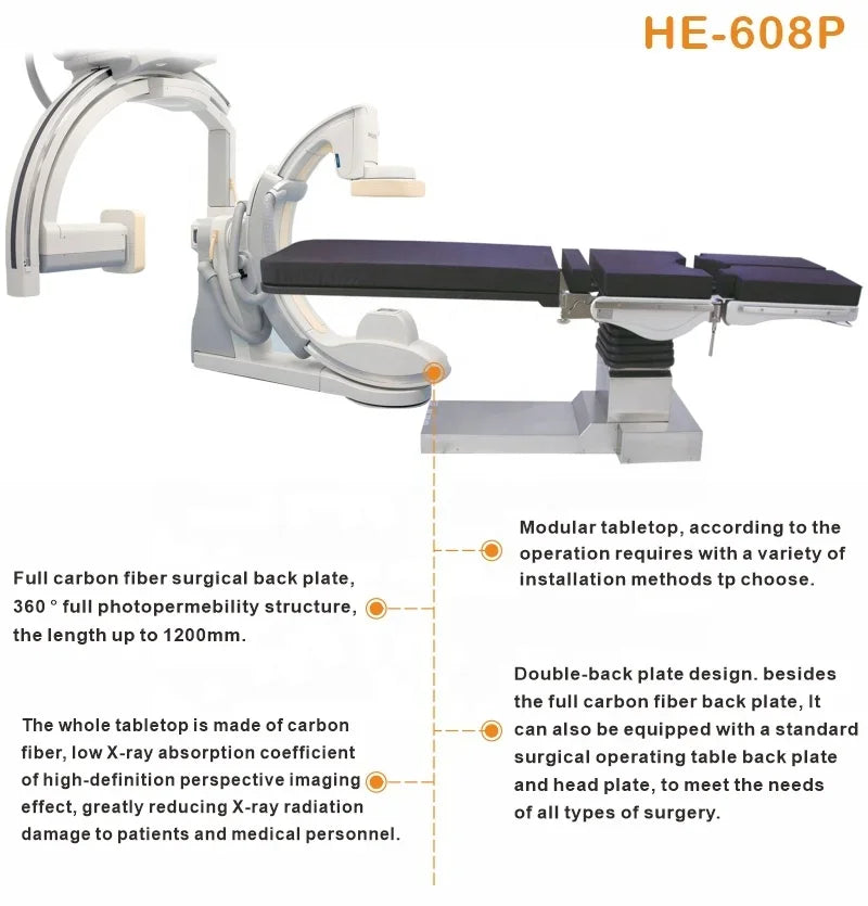 Electric -Hydraulic Imaging Bed for C arm G Arm X-Ray Machine Surgical Operating Tle Hot sale