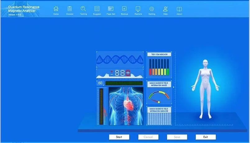 10G QMR-998 Quantum Resonance Magnetic Analyzer Set Hand Touch Quantum 10Th Body Analyzer With 52 Reports For Sub-health Test