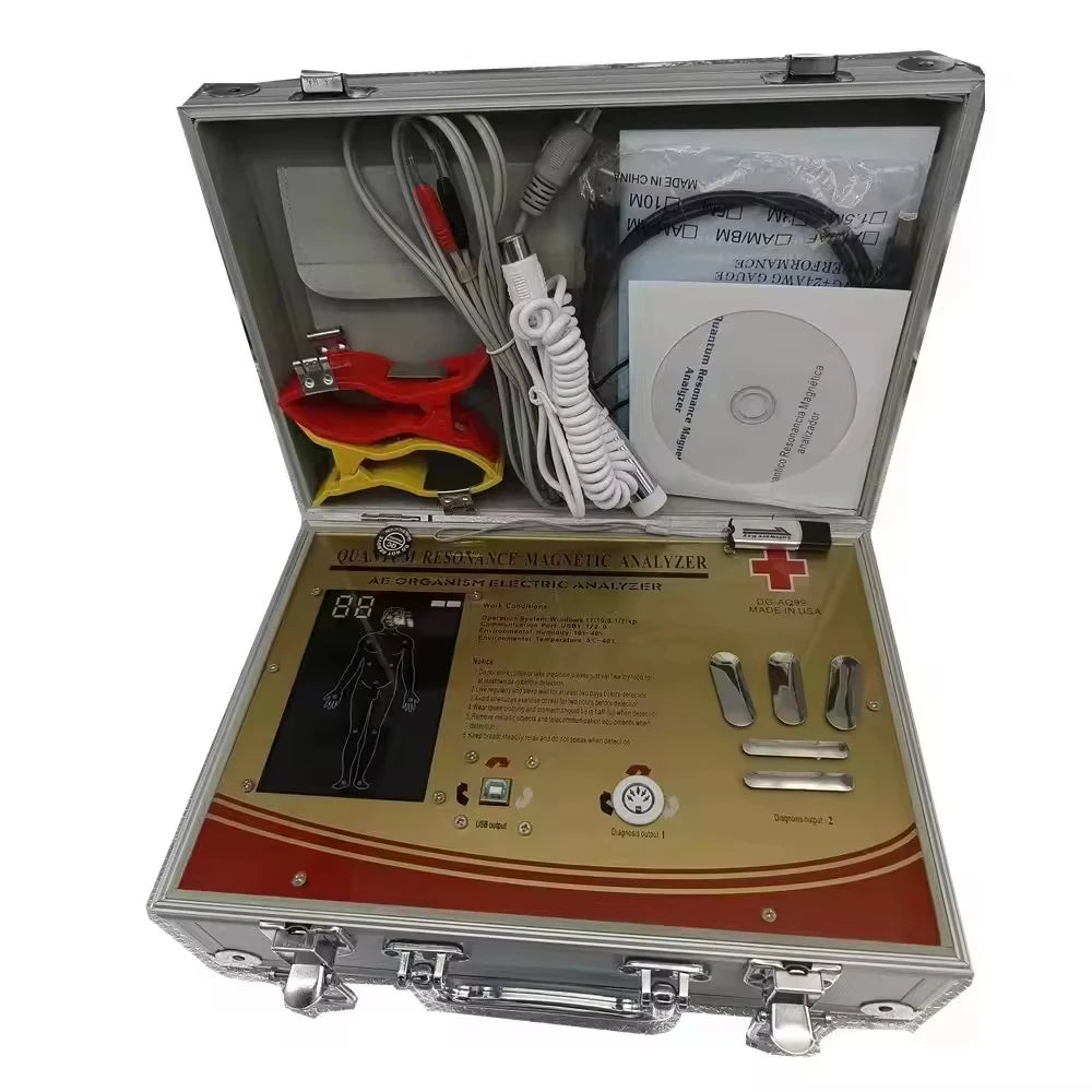 Multiple Test Quantum Weak Magnetic Resonance Body Analyzers Sub-Health Diagnostic Machine by Detection stick and wrist clip