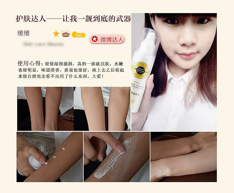 Skin Bleaching Cream For Dark Skin Snow Whitening Cream Whole Body Lotion Neck Knee Moisturizing Deep Whitening Lasting Moisture