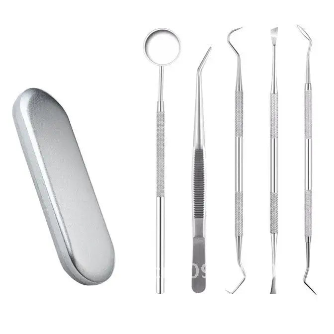 Oral Care Dental Cleaning Kit - Toothpick Stain Remover Teeth Scale Removal Tool Adult Dental Probes Tongue Scraper & More