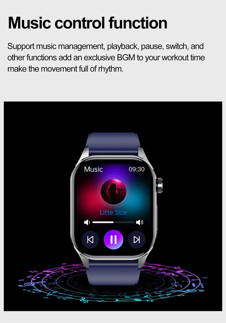 New ET580 smart watch Bluetooth call game health monitoring smart bracelet sports watch