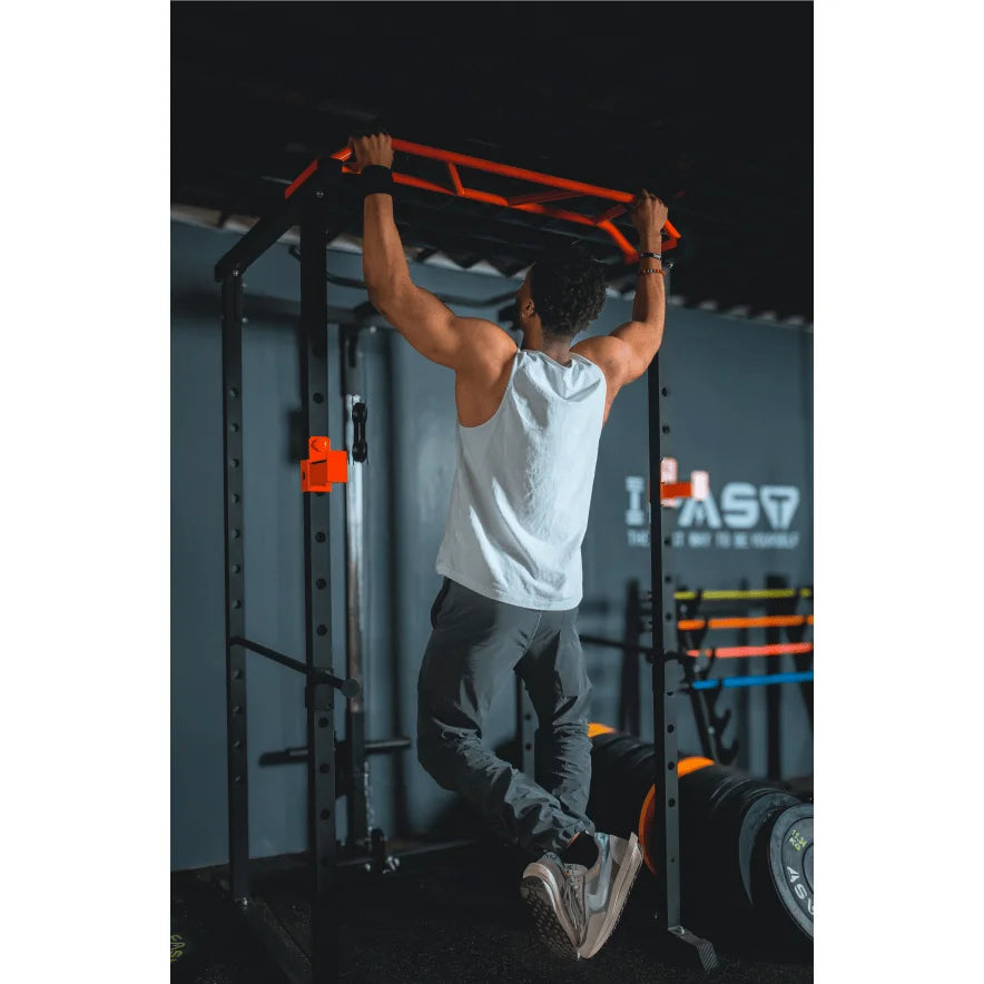 Multi-functional Power Cage,Home Adjustable Pullup Squat Rack 1000Lbs Capacity Comprehensive Fitness Barbell Rack