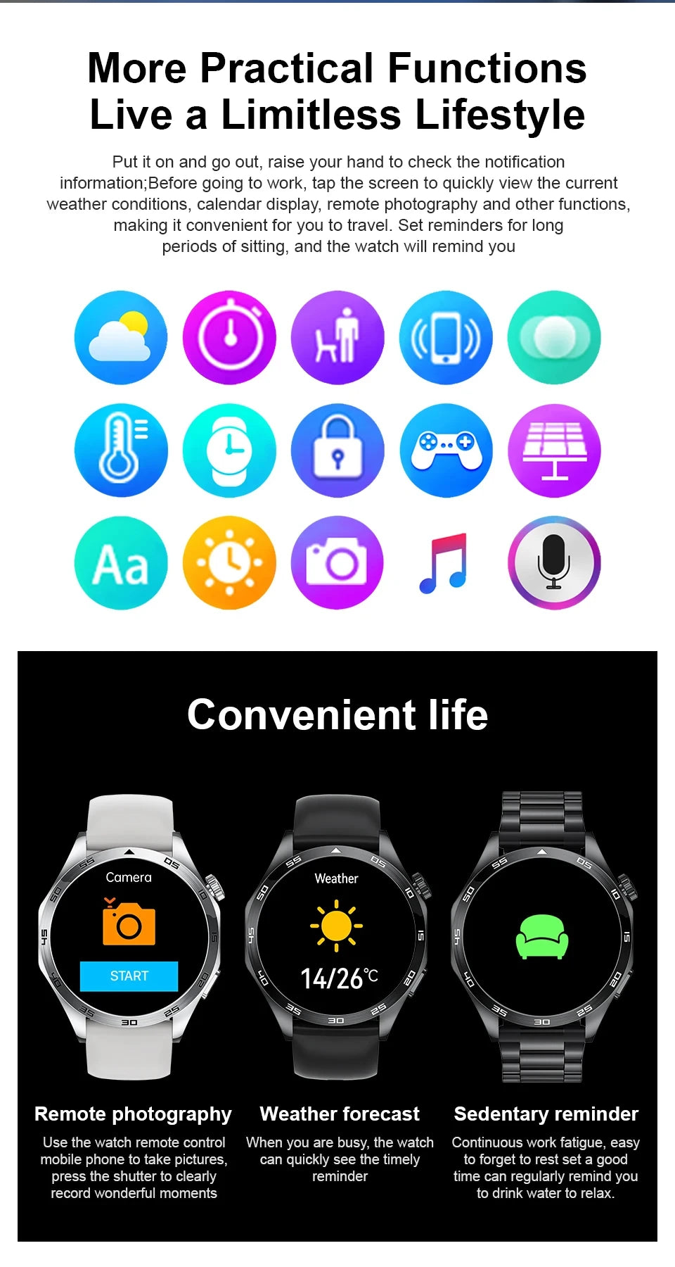 LIGE ECG AI Healthy Diagnose Smart Watch Men Blood Oxygen Blood Pressure Sleep Monitoring Bluetooth Call Health Smartwatch Women