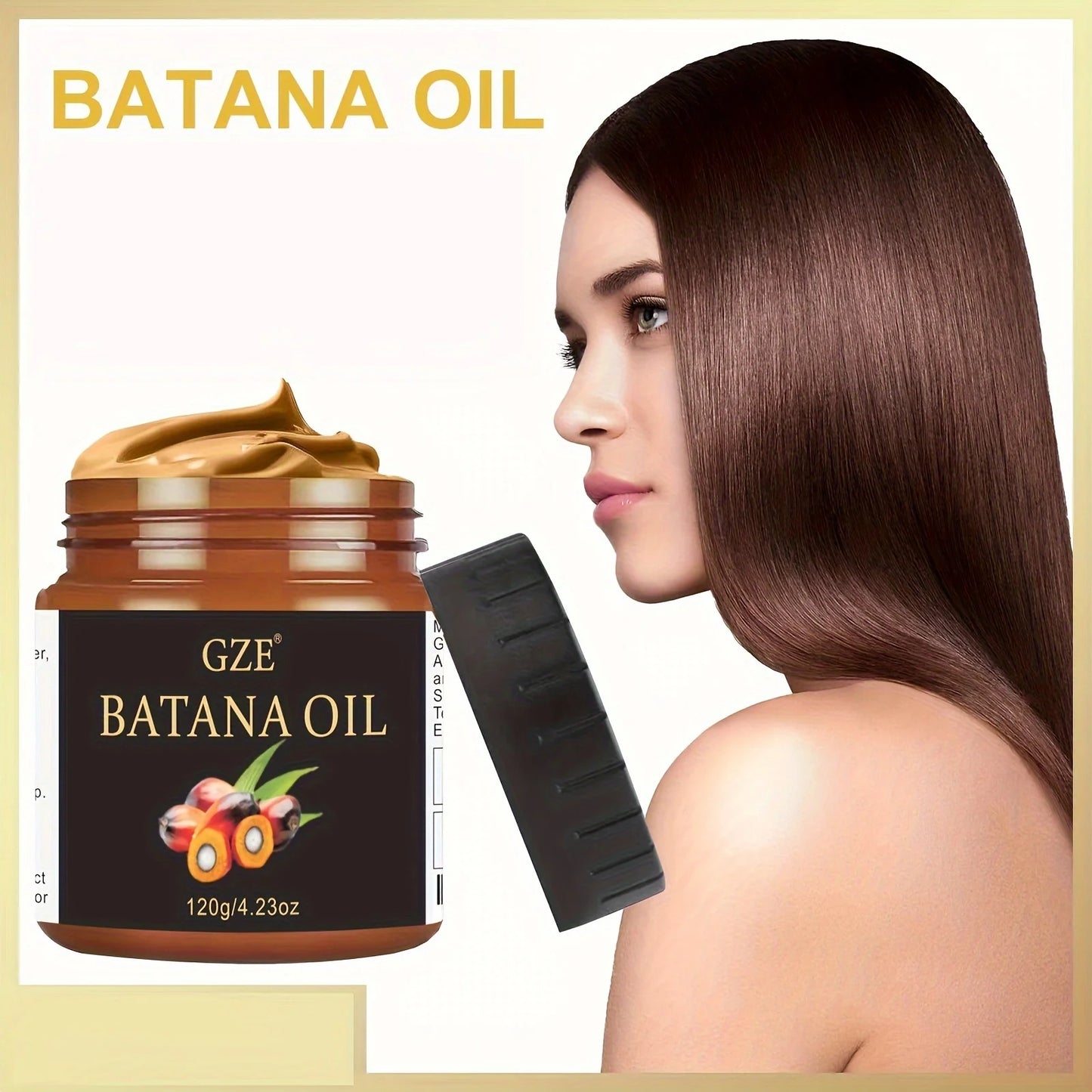 GZE Batana Oil for Hair Strengthens | Raw batana | Increases Batana Butter Hair Conditioner