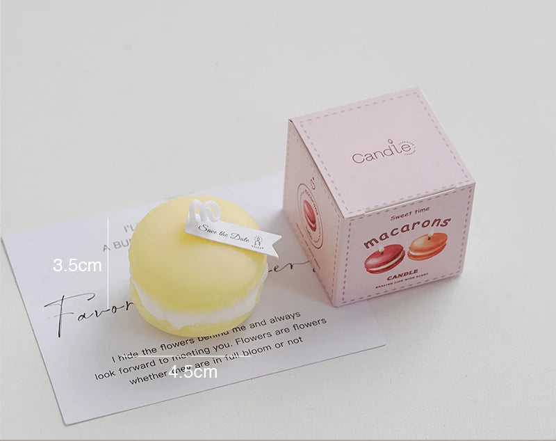 Natural Plant Scented Macaron Scented Candles Yulan Magnolia Fragrant Fruits Aromatherapy Party Cool Red Leaf Home Candle