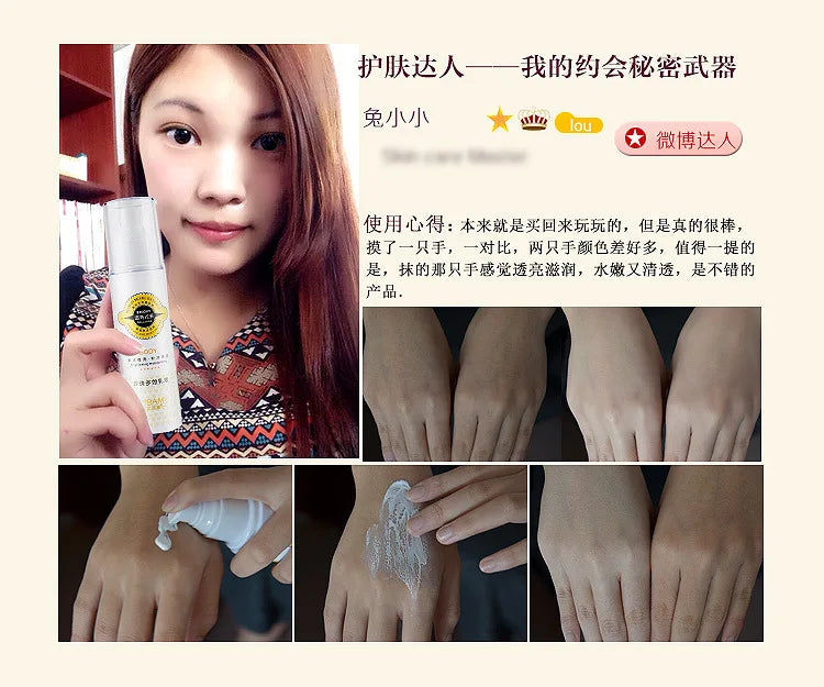 Skin Bleaching Cream For Dark Skin Snow Whitening Cream Whole Body Lotion Neck Knee Moisturizing Deep Whitening Lasting Moisture