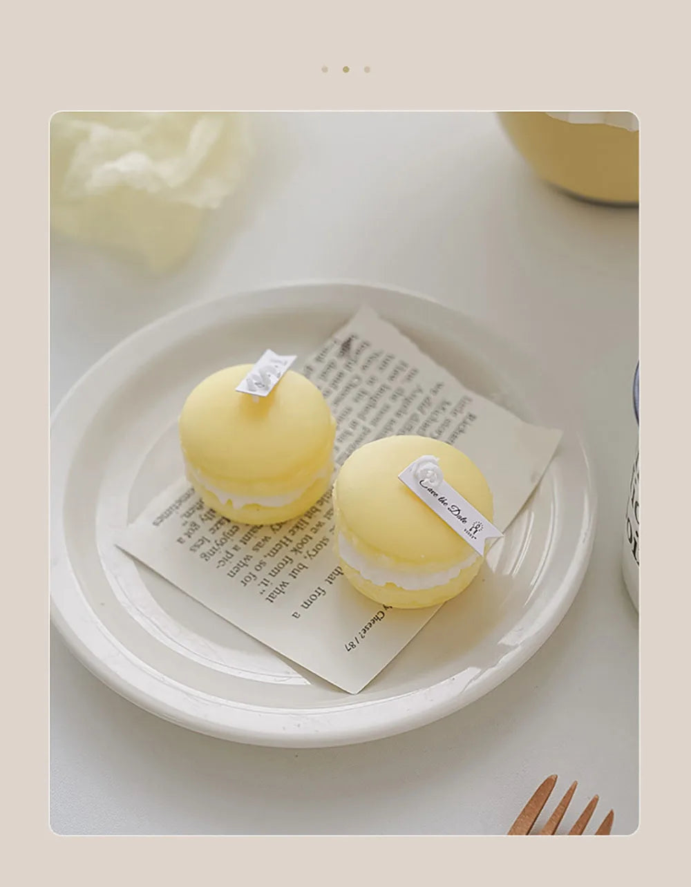 Macaron Aromatherapy Candle Photo Prop Diy Birthday Gift Fragrance Candle Perfume Scent Creative Gift Christmas Gift
