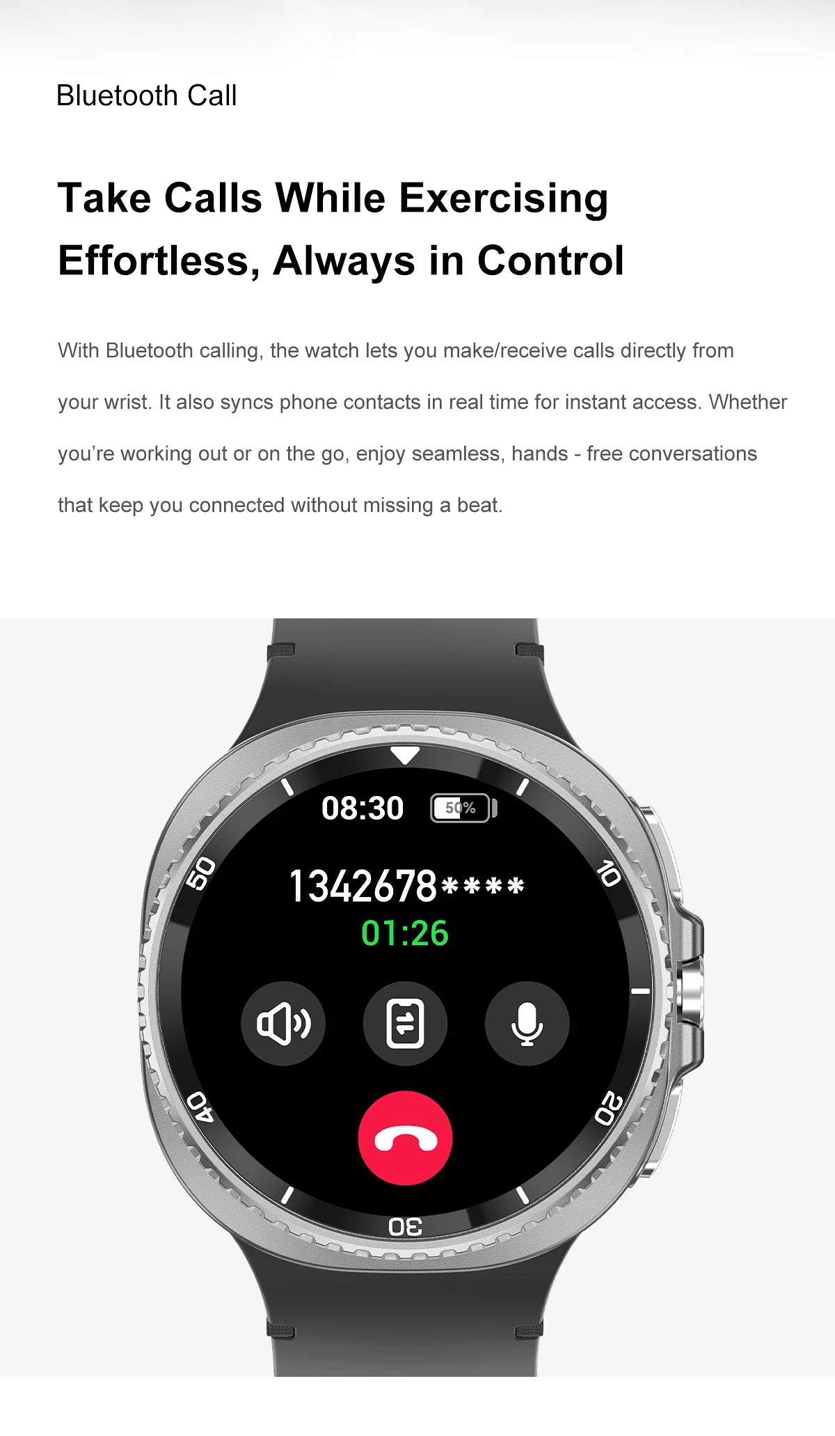 NEW Health monitoring Smart Watch 46mm1.43inch AMOLED Screen IP68 Waterproof Heart Rate Monitor blood pressure Sport SmartWatch