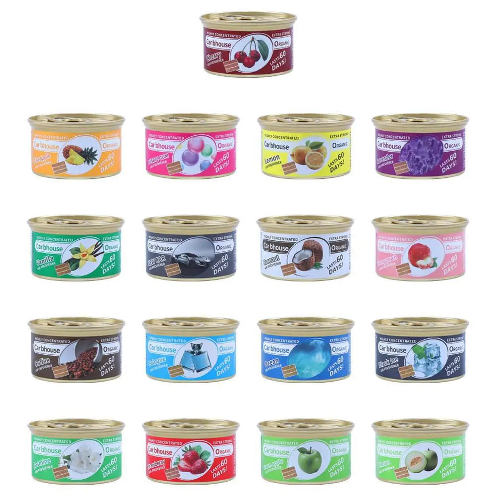 Car Aromatherapy Wooden Block Canned Automobile Air Freshener Long-Lasting Fragrance For Auto Home Closet Car Fragrance Paste