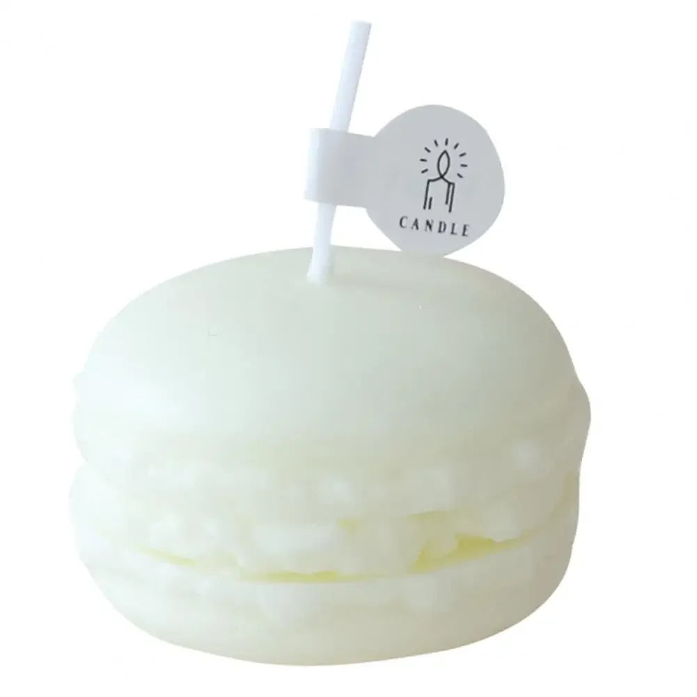 Decorative Scented Candle Nice-looking Bright Color Macaron Shape Aromatherapy Candles Shooting Props