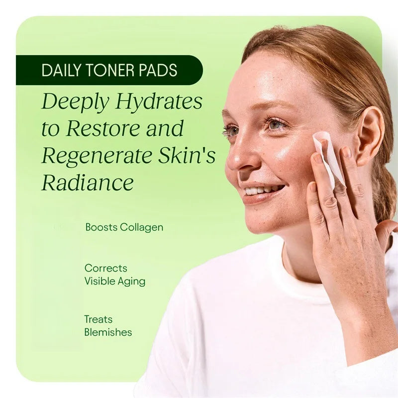 Korean Skincare Cleansing Pads Centella Asiatica Niacinamide Peptides Hydrating Facial Cotton Pads Minimizing Toner Pads