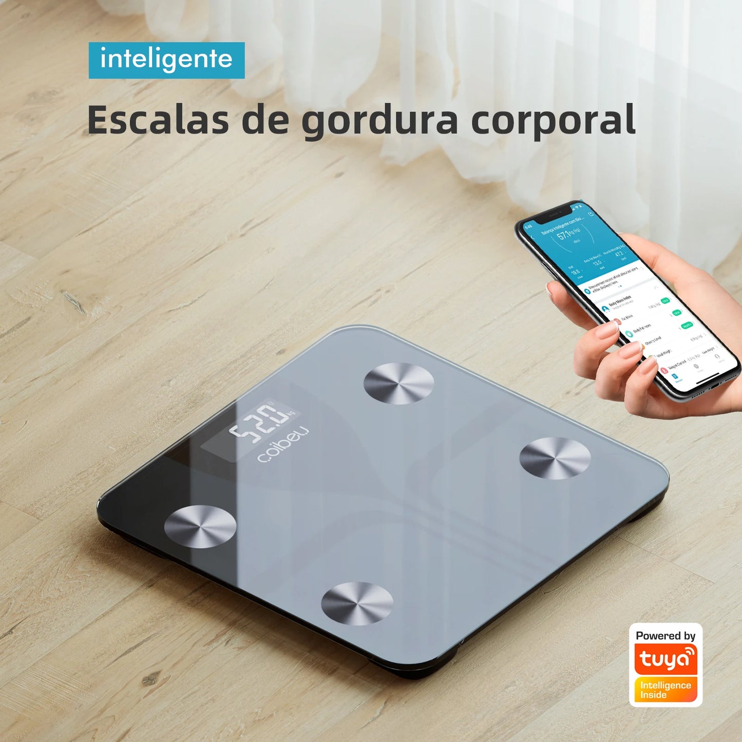 Smart Wifi, Smart Body Composition Scale-Complete Home Health Monitoring, Tuya, Ease of Use