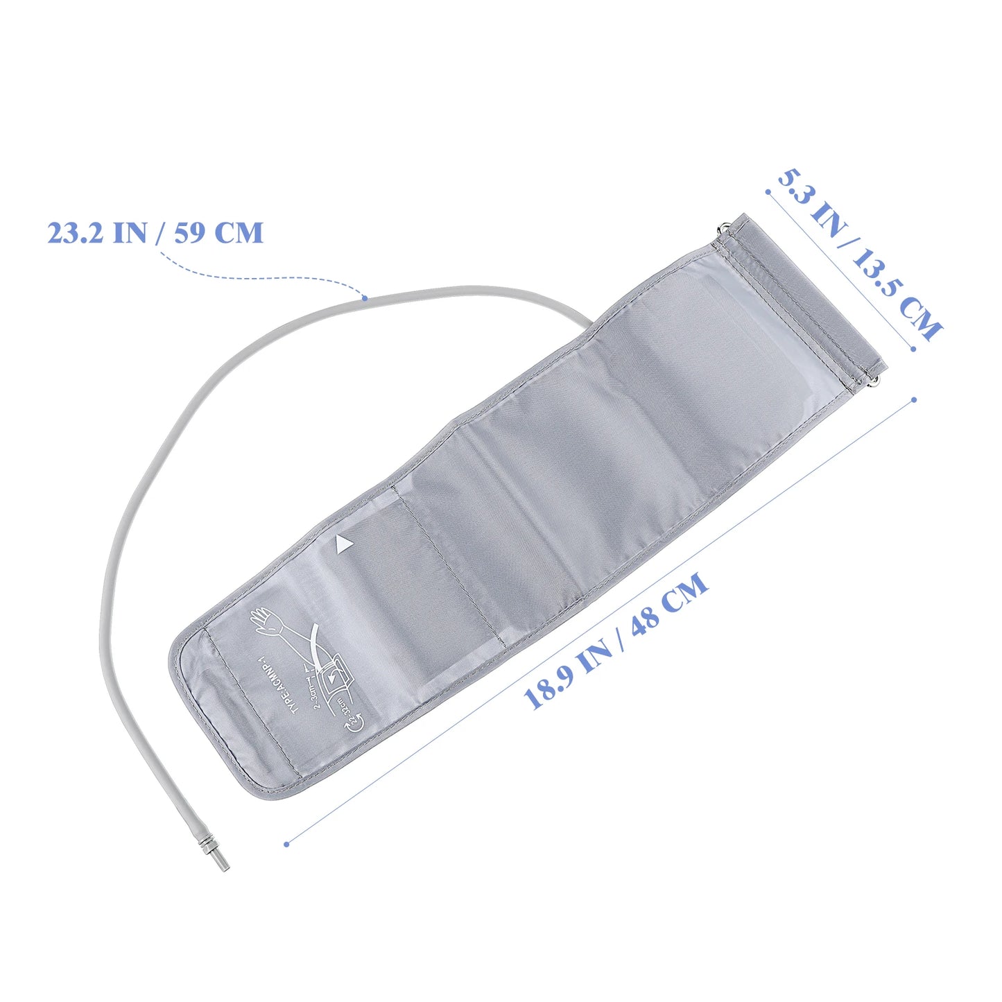 Monitor 22 32cm Arm Band Cotton Sphygmomanometer Strap Home Use Adjustable Foldable Health Monitoring
