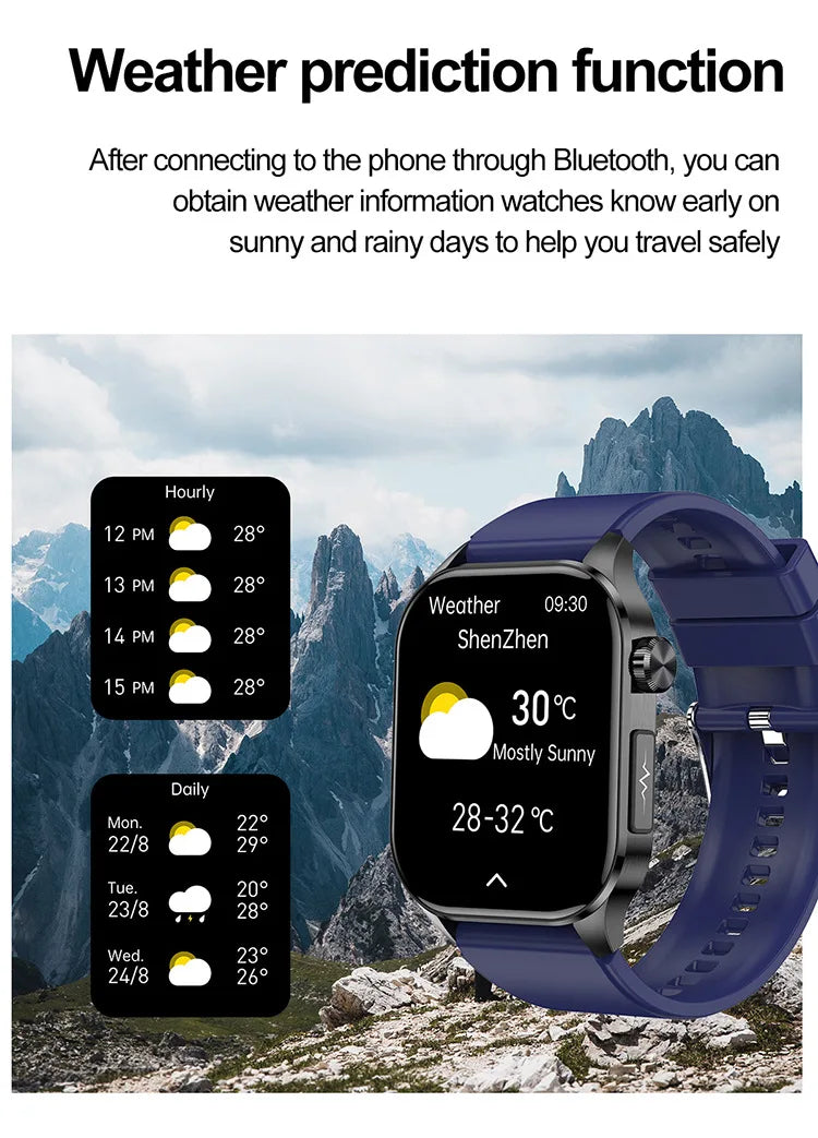 New ET580 smart watch Bluetooth call game health monitoring smart bracelet sports watch