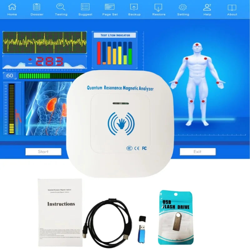biorressonancia quântica aparelho quantum resonance magnetic analyzer 54 Check Reports set Portable TestHealthy Body Machine