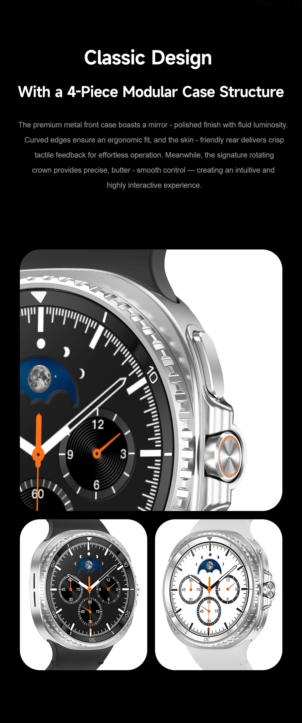 NEW Health monitoring Smart Watch 46mm1.43inch AMOLED Screen IP68 Waterproof Heart Rate Monitor blood pressure Sport SmartWatch