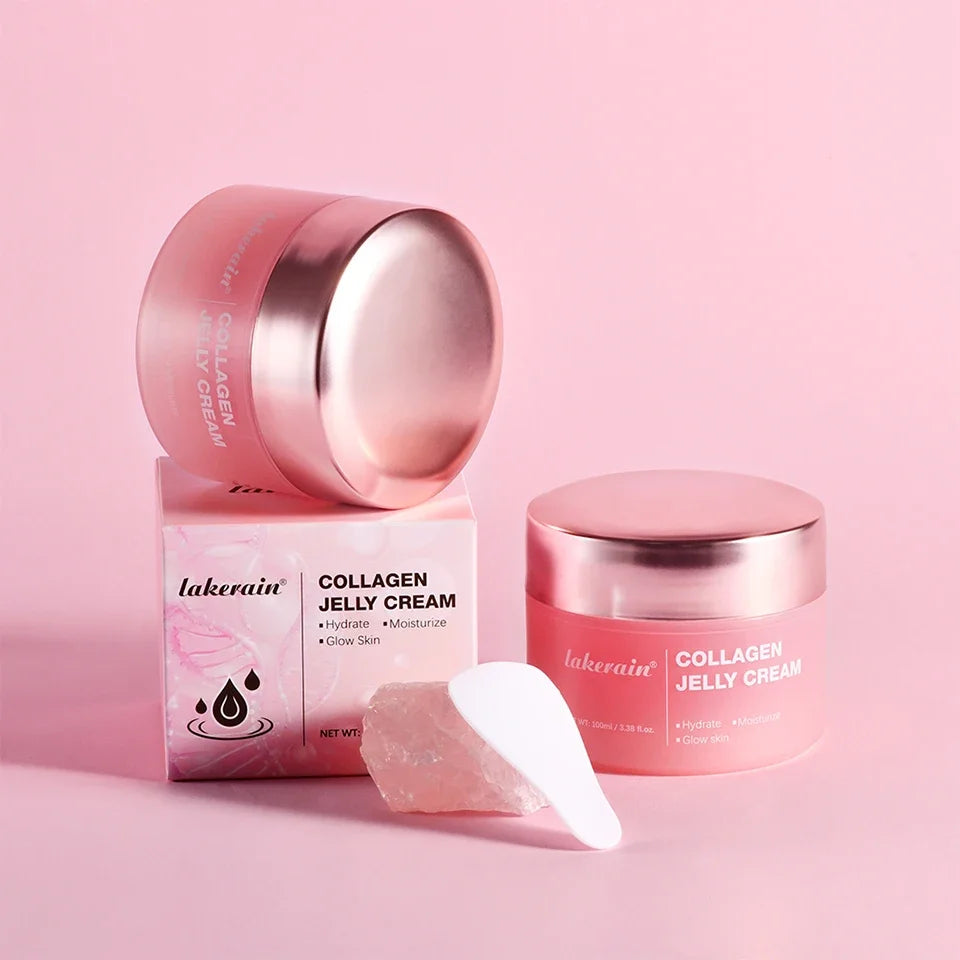Collagen Jelly Cream Enhances Skin Barrier Moisture 24-hour Facial Shine Natural Ingredient Korean Face Care Products