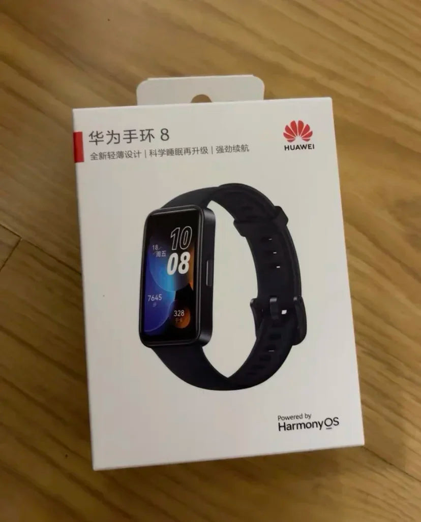 Original Huawei Band 8 Smart Blood Oxygen Heart Rate Sleep Sports Health Monitoring Payment NFC Watch.