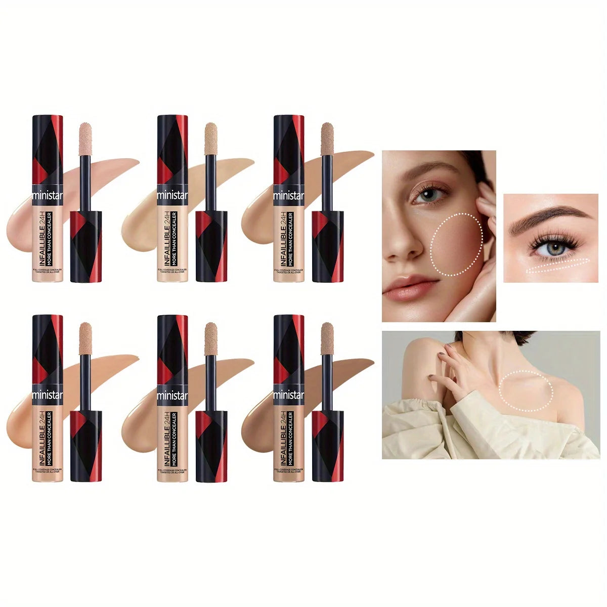 Concealer Natural Concealer Modifies Skin Tone Natural Three-dimensional