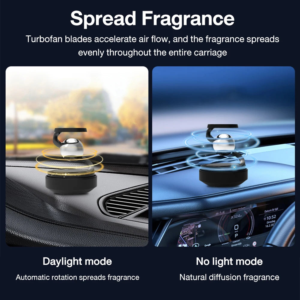 NEW Car Aromatherapy Solar Energy Fragrance Ornaments High-grade Car Perfume Deodorant Diffuser Interiors Accessories