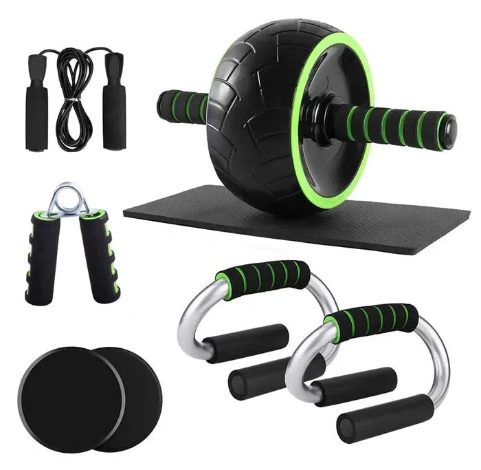 #For Portable Device 5-in-1 Abdominal Wheel Roller Kit Home Sports Workout Easy Assembly Wheel Roller Kit