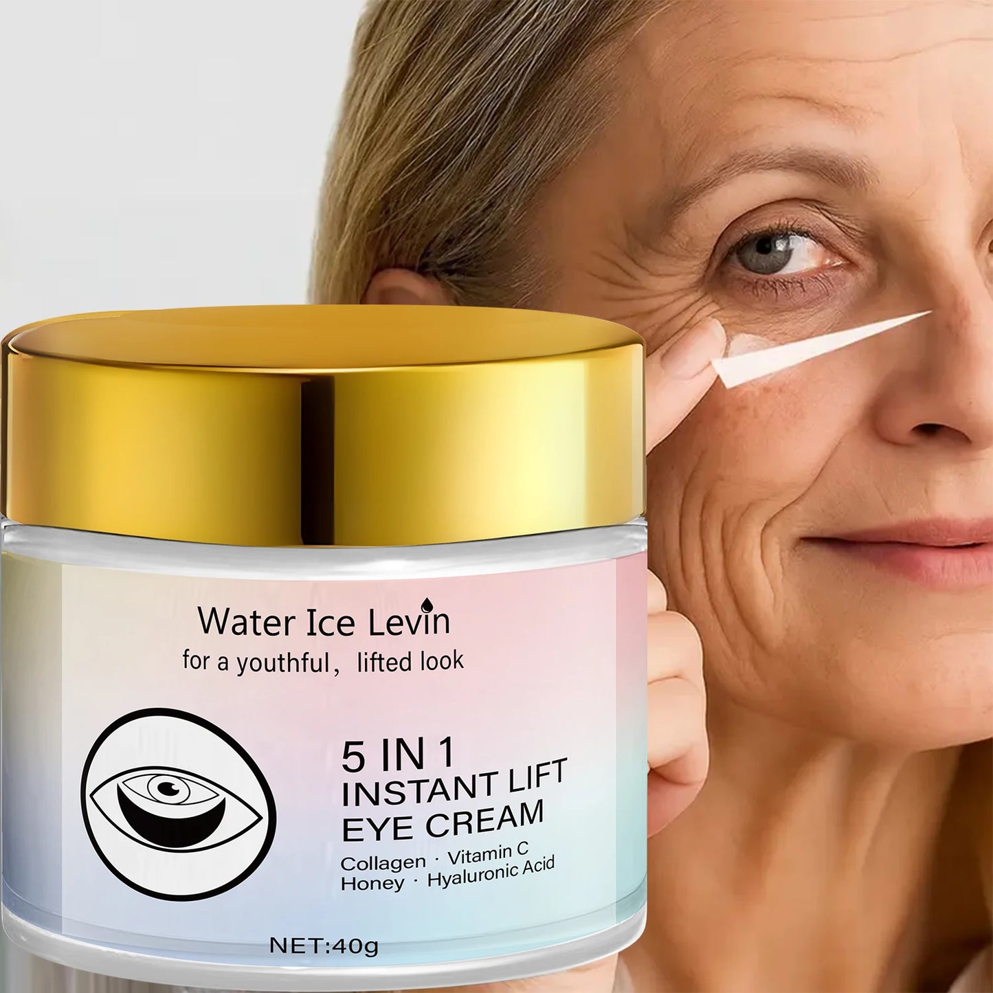 5-in-1 Eye Cream with Collagen & Vitamin C - Instant Brightening Effect - Deeply Hydrating - For a Radiant Look