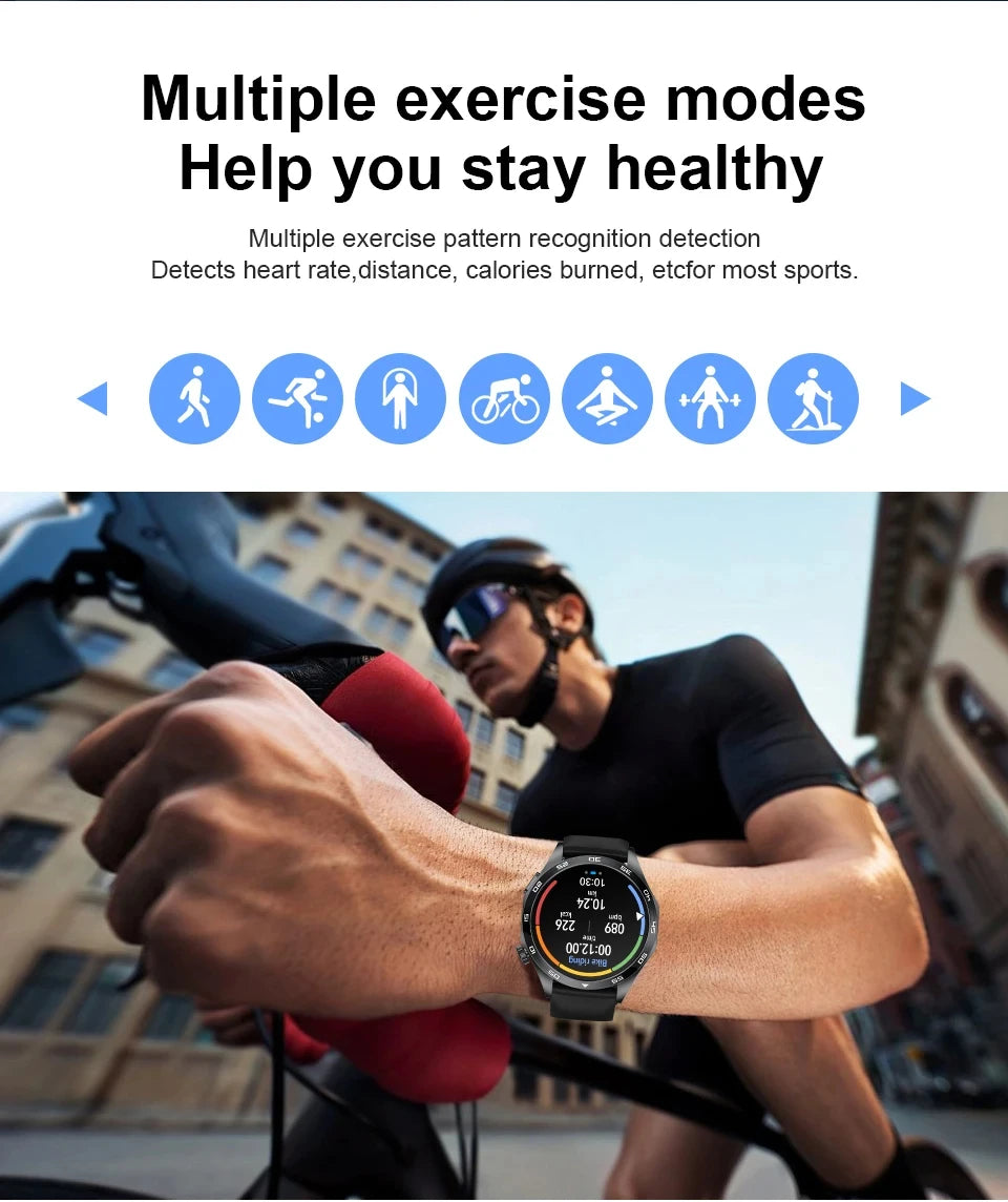 LIGE ECG AI Healthy Diagnose Smart Watch Men Blood Oxygen Blood Pressure Sleep Monitoring Bluetooth Call Health Smartwatch Women