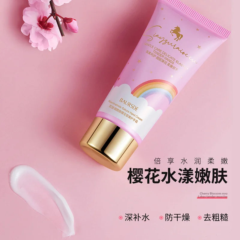 Niacinamide Sakura Refreshing Moisturizing Hand Cream Nourishes Protects The Skin Prevents Dryness And Roughness Tender Hydrate