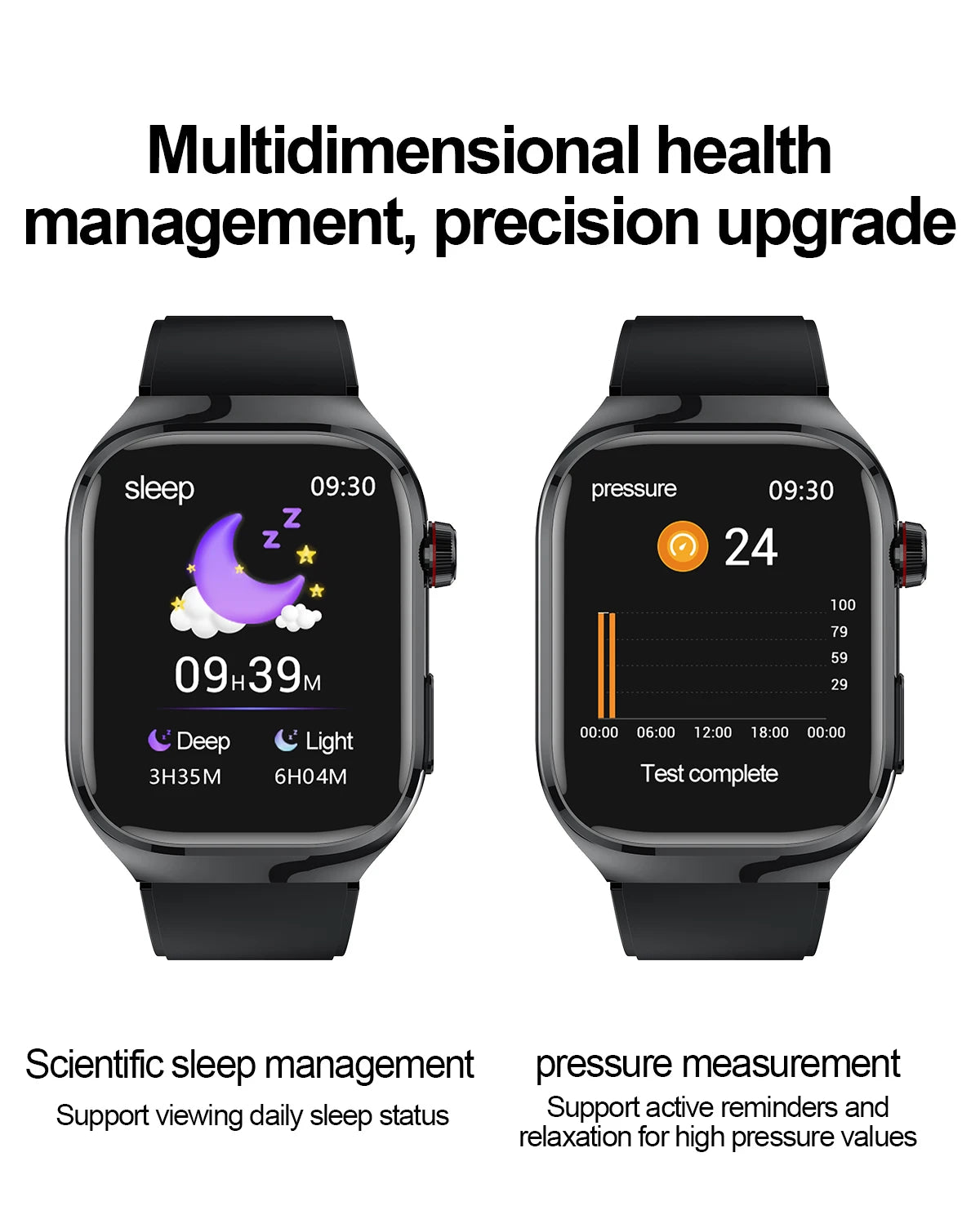 New Micro Physical Examination Five Organ Health Smartwatch Blood Pressure Uric Acid Body Fat Watches Bluetooth Call Smart Watch