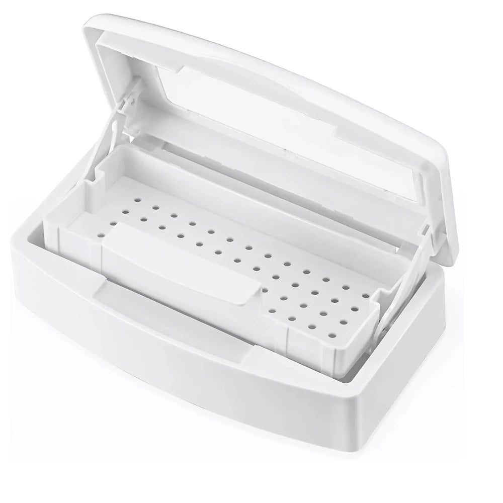 Dental Instrument Sterilizer Tray Disinfection Box Burs Tweezers Sterilizing Box Nail Manicure Implement Sanitize Clean Tools