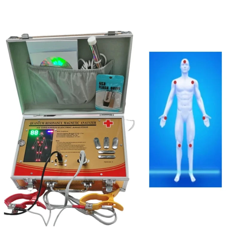 Multiple Test Quantum Weak Magnetic Resonance Body Analyzers Sub-Health Diagnostic Machine by Detection stick and wrist clip