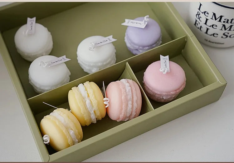 Macaron Aromatherapy Candle Photo Prop Diy Birthday Gift Fragrance Candle Perfume Scent Creative Gift Christmas Gift