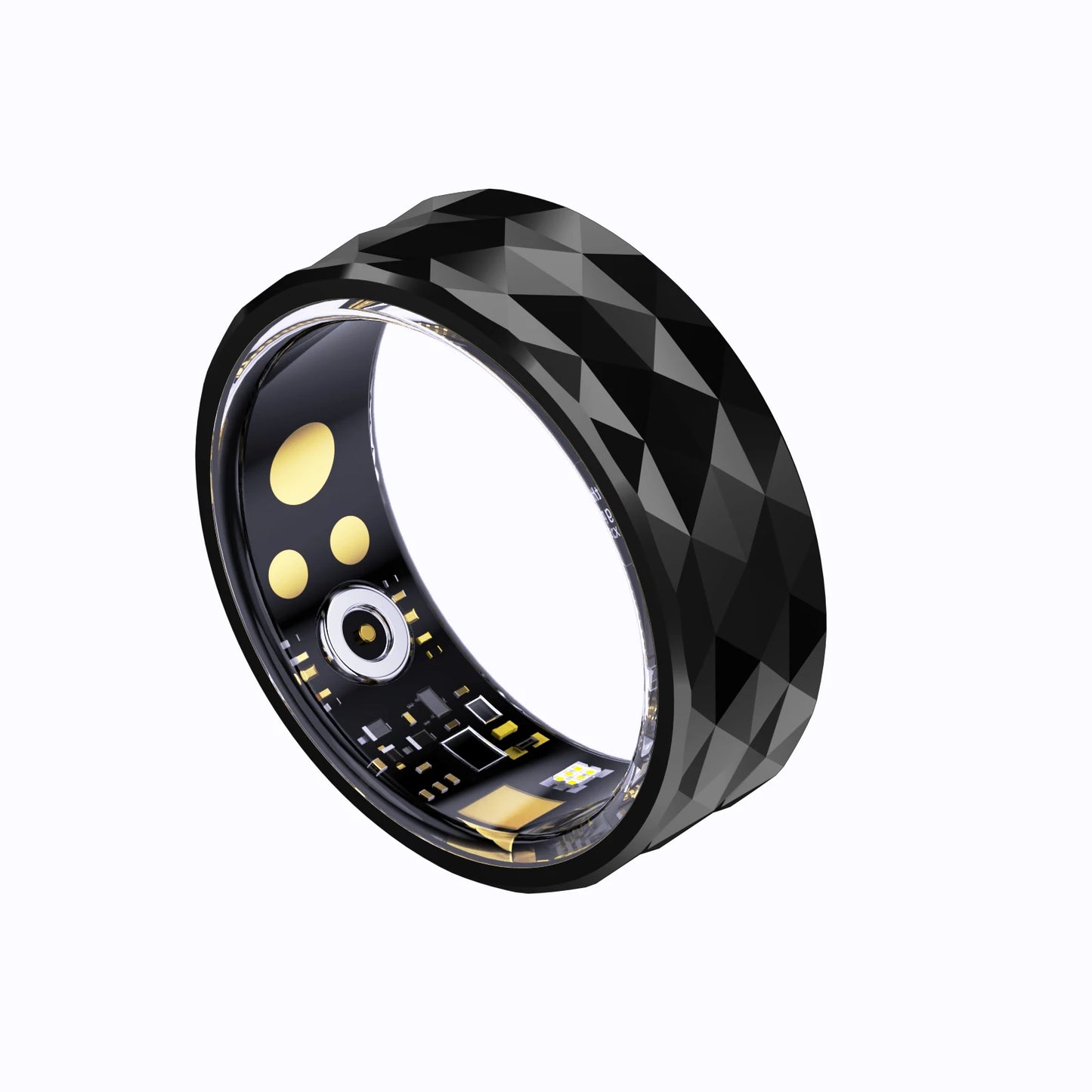 Smart Ring R12M Health Sleep Heart Rate Monitoring IP68 5ATM Waterproof Step Distance Calorie Counting Multi Sport Modes For Man
