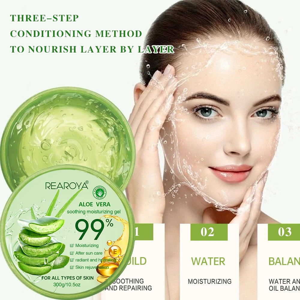 Products Face Moisturizing Aloe Vera Gel Cream Acne Treatment Face Cream Sun After Repair Sleeping Mask Face Care Skin Care T