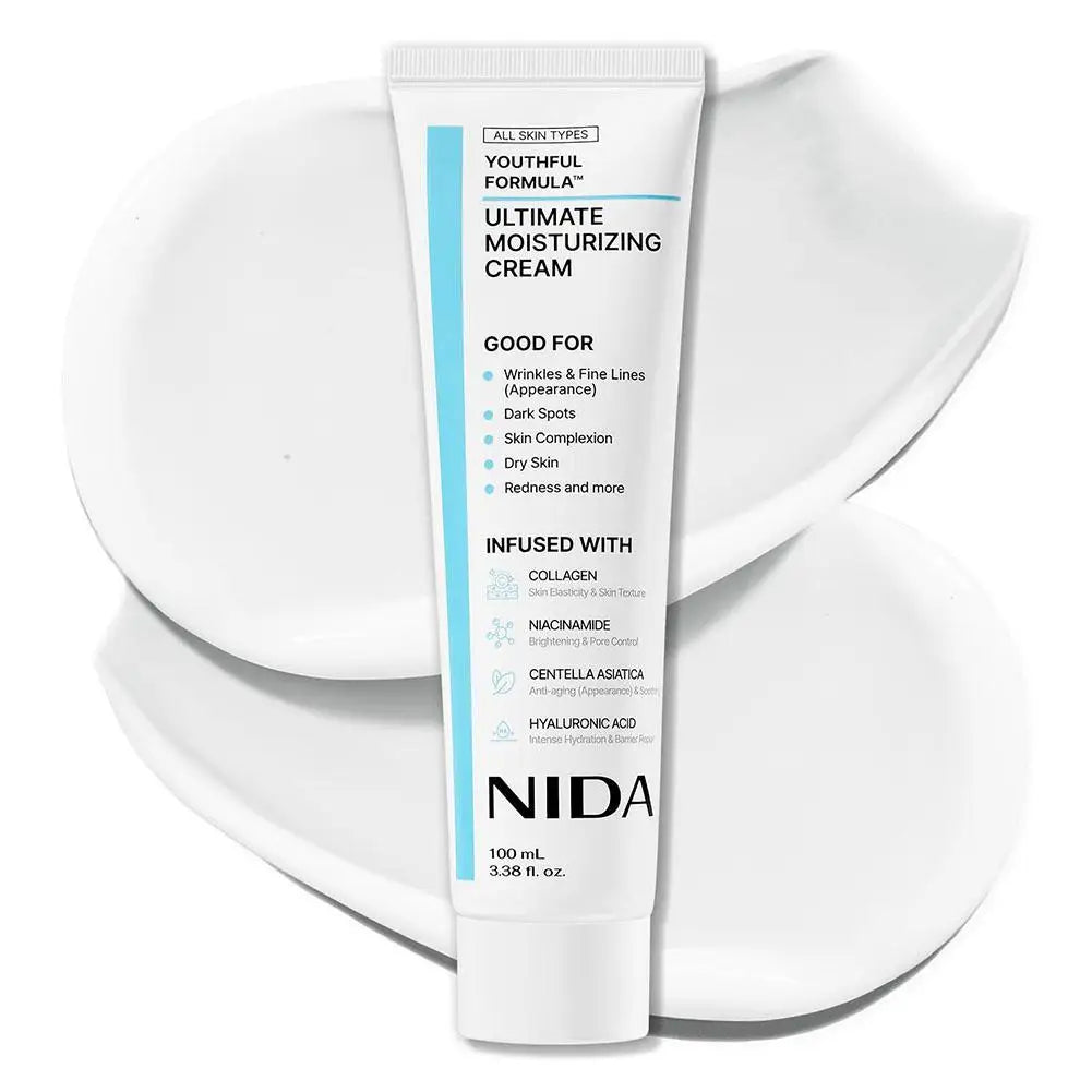 NIDA Daily Moisturizing Cream Ultimate Anti-Aging Whitening Repair Redness Essence Repairing Calming Pore Moisturizer Skin Care