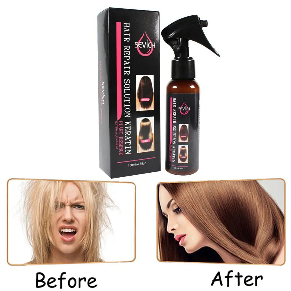 Sevich Hair Smoothing Spray To Repair Dyeing Ironing Damaged Hair Care Oil Makes Hair Silk Shine Prevents Frizz Essential