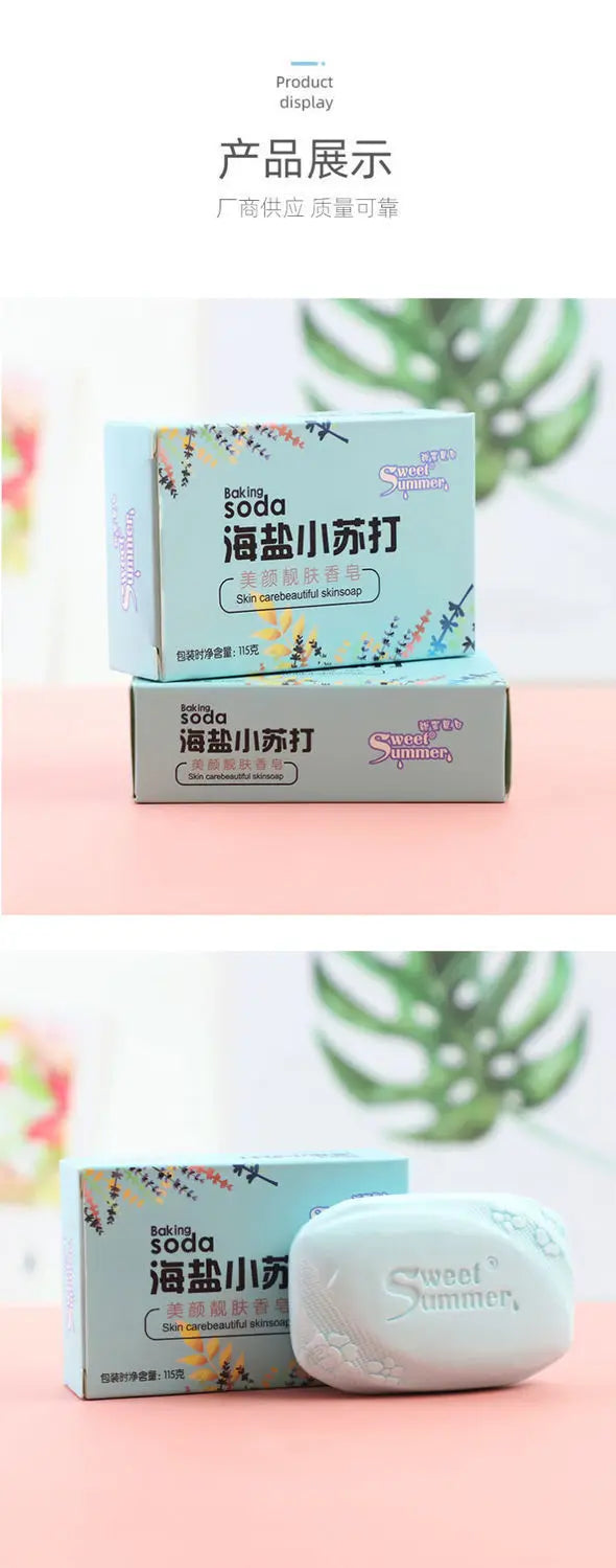 Natural Sea Salt Soap All Natural Soothes & Supports Healthy Skin Removal Pimple Moisturizing Face Wash Handmade Soap Bas