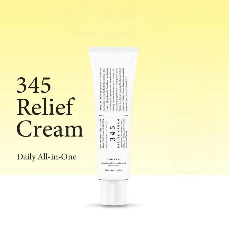 Korean 345 Relief Cream and 147 Barrier Cream Daily Skin Barrier Care Niacinamide Moisturize Cream Deep Hydrating Face Care 50ml