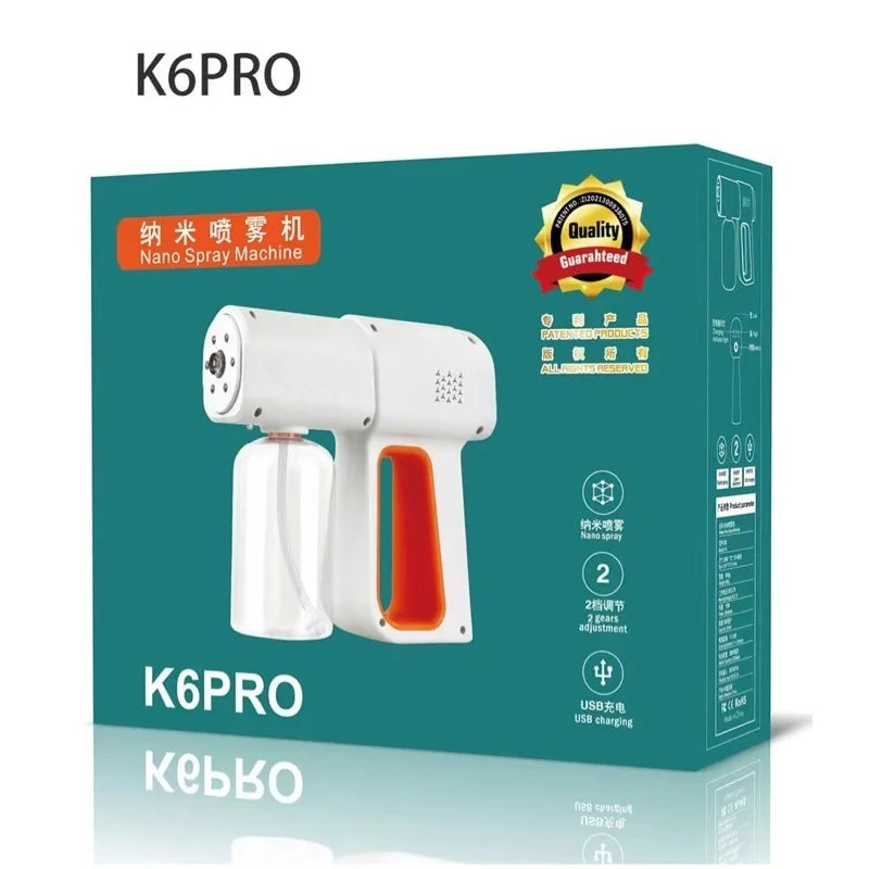 380ml Professional Handheld Electric Nano Sprayer Machine Wireless Alcohol Sanitizer Disinfectant Fogger Touchless Sanitization
