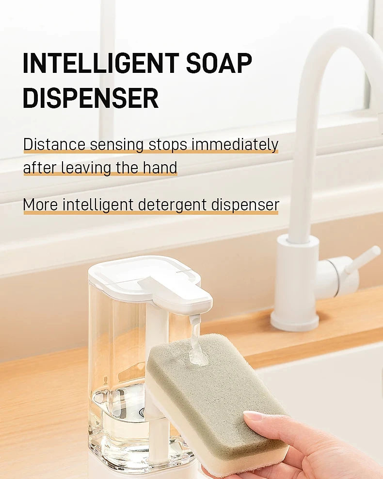 Automatic Sensor Hand Sanitizer Machine Dish Soap Machine Body Wash Shampoo Smart Distance Sensing Kitchen Home Dispenser Toilet