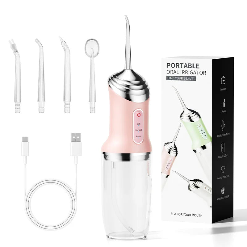 Tooth Water Flosser, Oral Rinser,Portable Wireless Oral Rinser,USB Charging,Suitable for Home Travel,Daily Teeth Care for