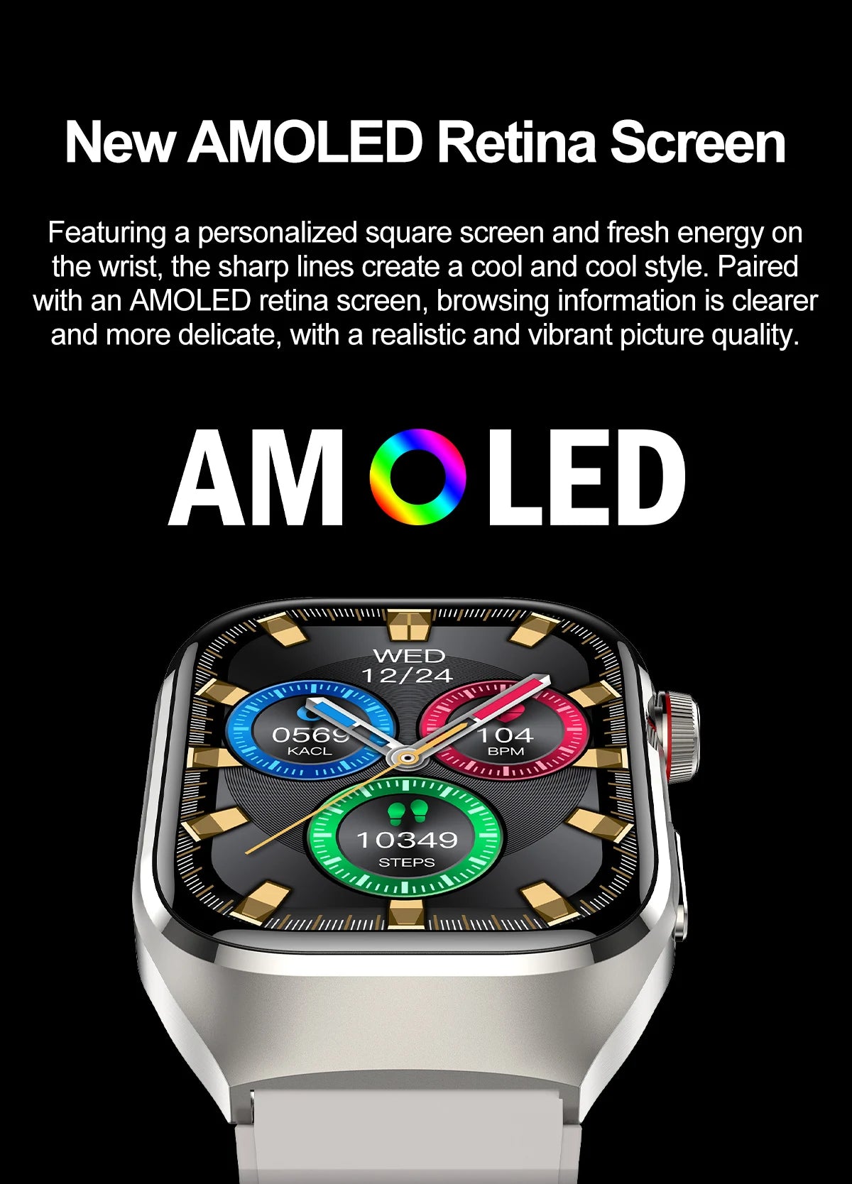 New Micro Physical Examination Five Organ Health Smartwatch Blood Pressure Uric Acid Body Fat Watches Bluetooth Call Smart Watch