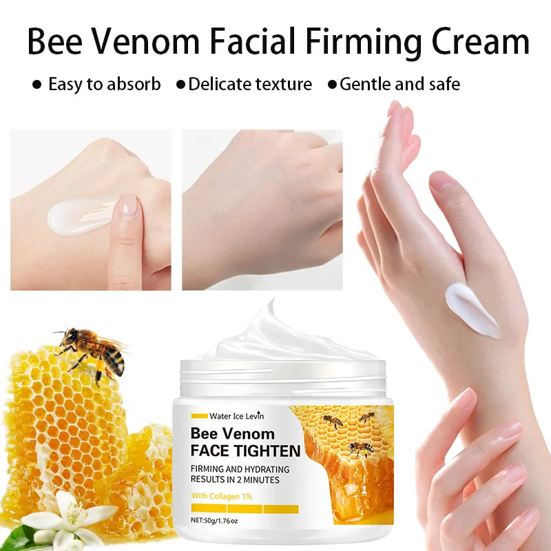 Bee Vemon Instant Facial Lifting Cream - Firms and Firms Skin, Smoothes Fine Lines and Wrinkles | All Skin Types