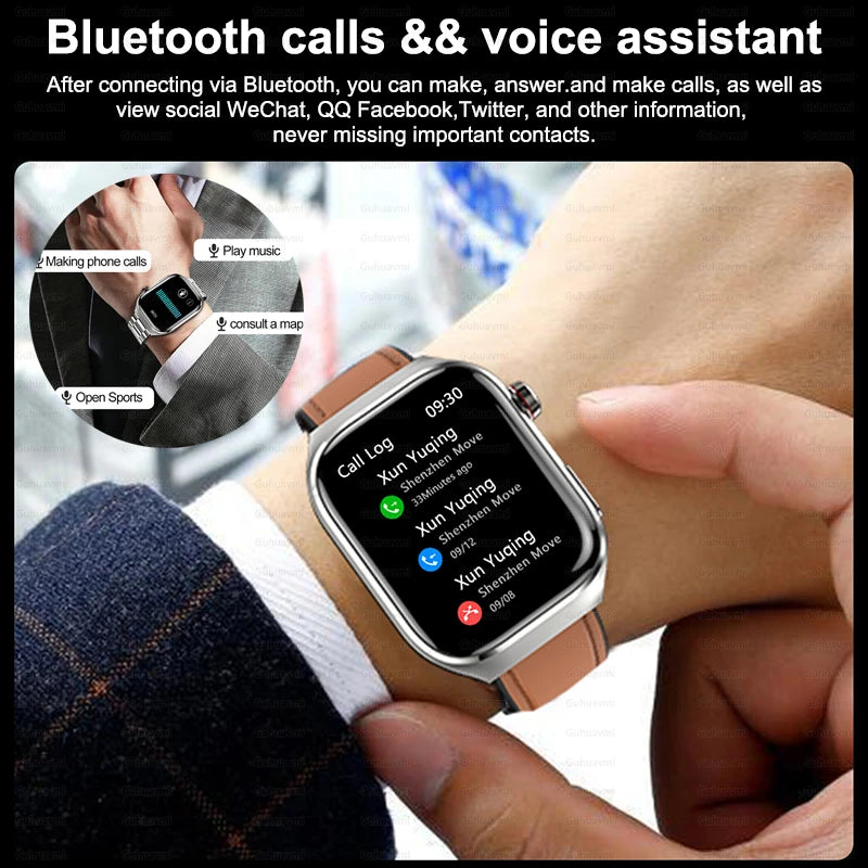 New Micro Physical Examination Five Organ Health Smartwatch Blood Pressure Uric Acid Body Fat Watches Bluetooth Call Smart Watch