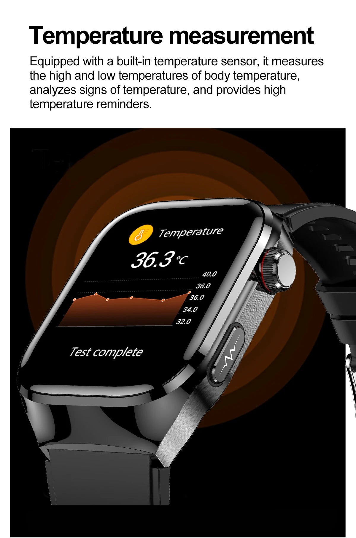 New Micro Physical Examination Five Organ Health Smartwatch Blood Pressure Uric Acid Body Fat Watches Bluetooth Call Smart Watch