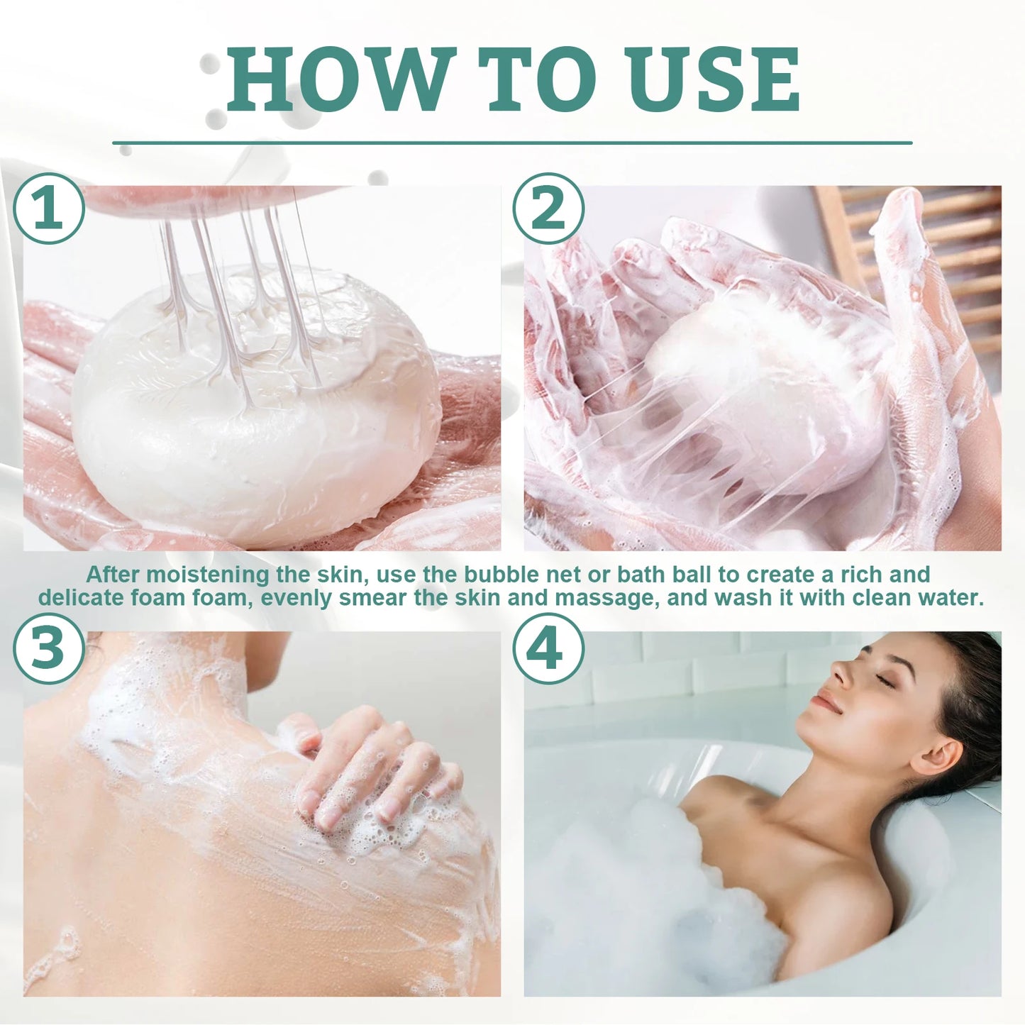 EELHOE 60g Silk Protein Mask Soap Nourishing Facial Skin Remove Mites Exfoliation Dense Foam Cleansing Natural Extract Milk Soap