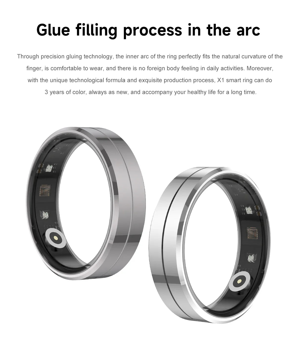 2025 Smart Ring Waterproof 5ATM Heart Rate Blood Oxygen Health Monitoring Sleep Monitor Remote Tracking Man Women Smartring