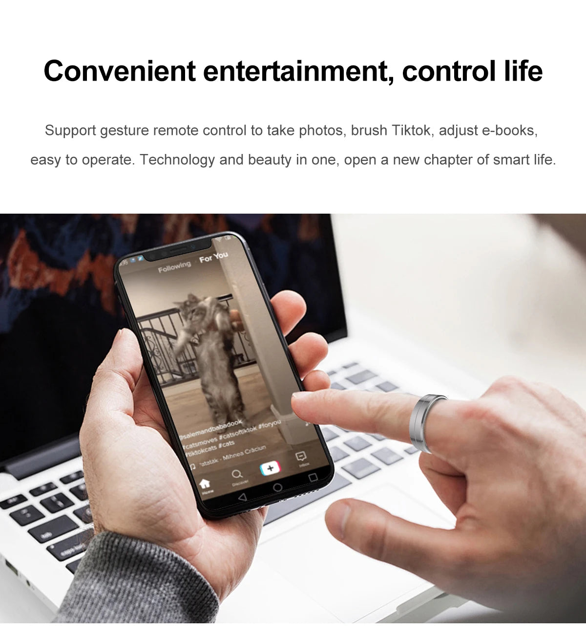 2025 Smart Ring Waterproof 5ATM Heart Rate Blood Oxygen Health Monitoring Sleep Monitor Remote Tracking Man Women Smartring