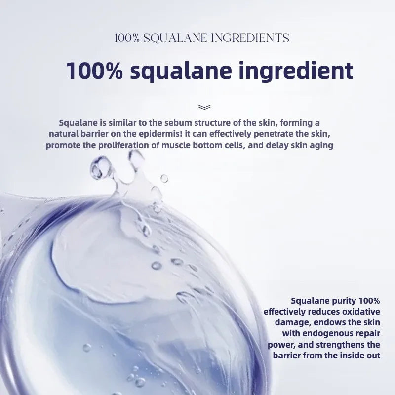 100% Pure Squalane Oil for Face Moisturizing , Hair & Skin Care - Moisturizing Anti-Aging Serum